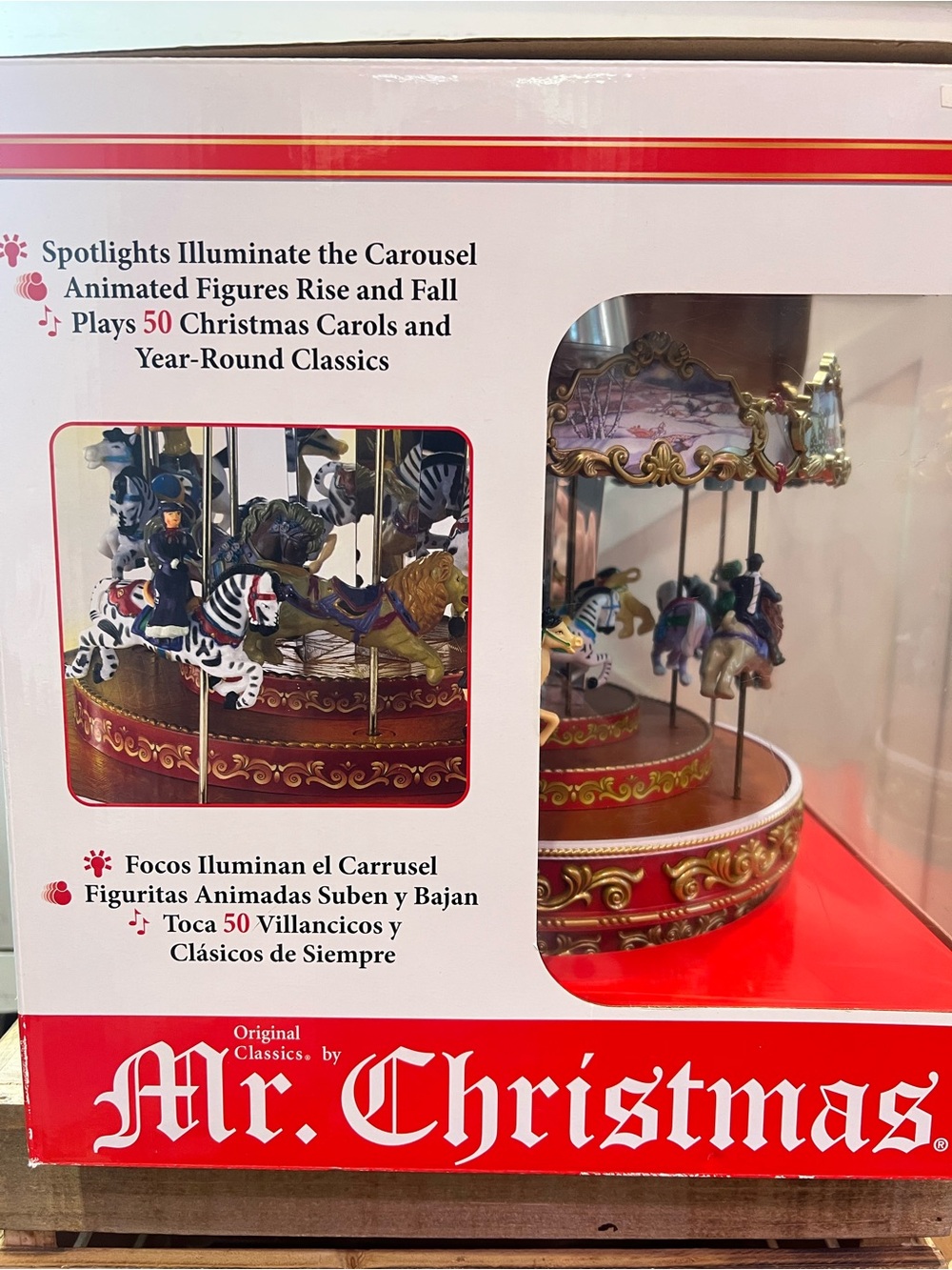 Mr. Christmas, Triple Decker Carousel, Lights, Music, Animation, Works! LOOK! - Picture 11 of 11